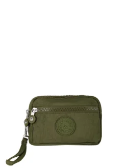 Solada Pochette donna in nylon con polsiera - militare