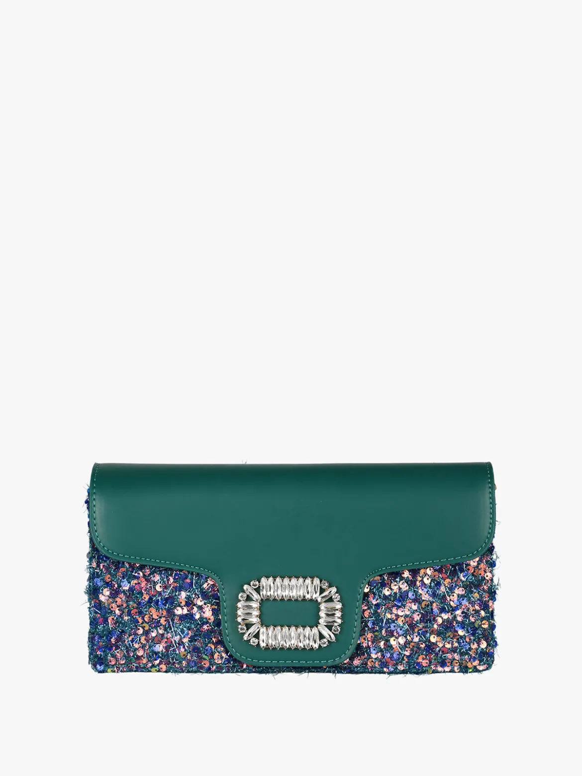 Solada Pochette gioiello da donna con paillettes - verde