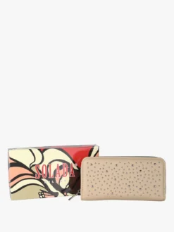 Solada Portafoglio da donna con borchie - khaki