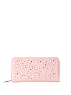 Solada Portafoglio da donna con borchie - rosa