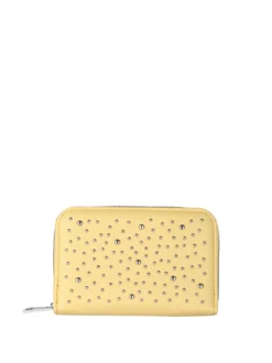 Solada Portafoglio donna con borchie - giallo