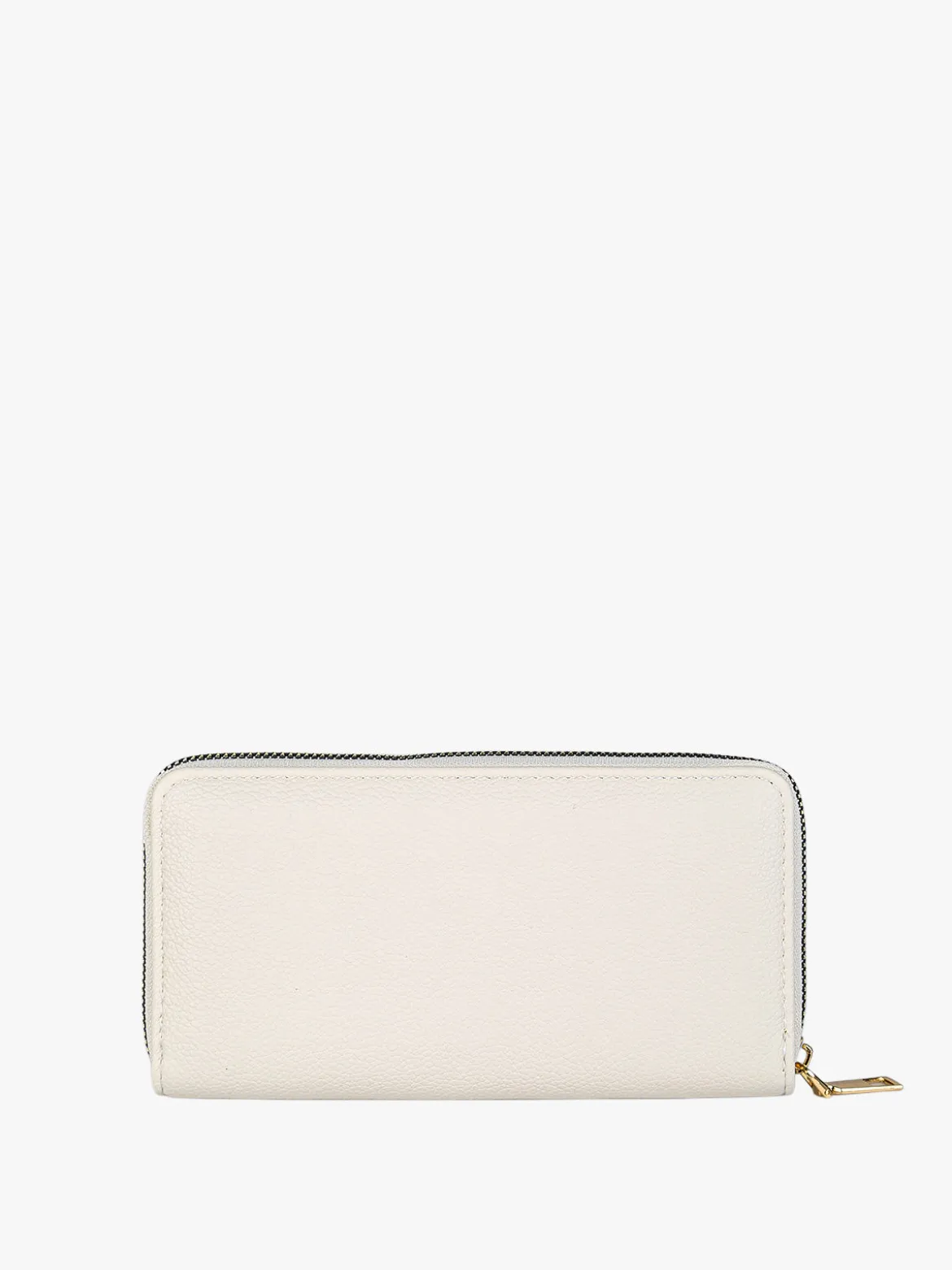 Solada Portafoglio donna con stampa monogramma e zip - beige
