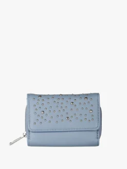 Solada Portafoglio mini da donna con borchie - blu