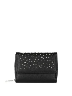 Solada Portafoglio mini da donna con borchie - nero