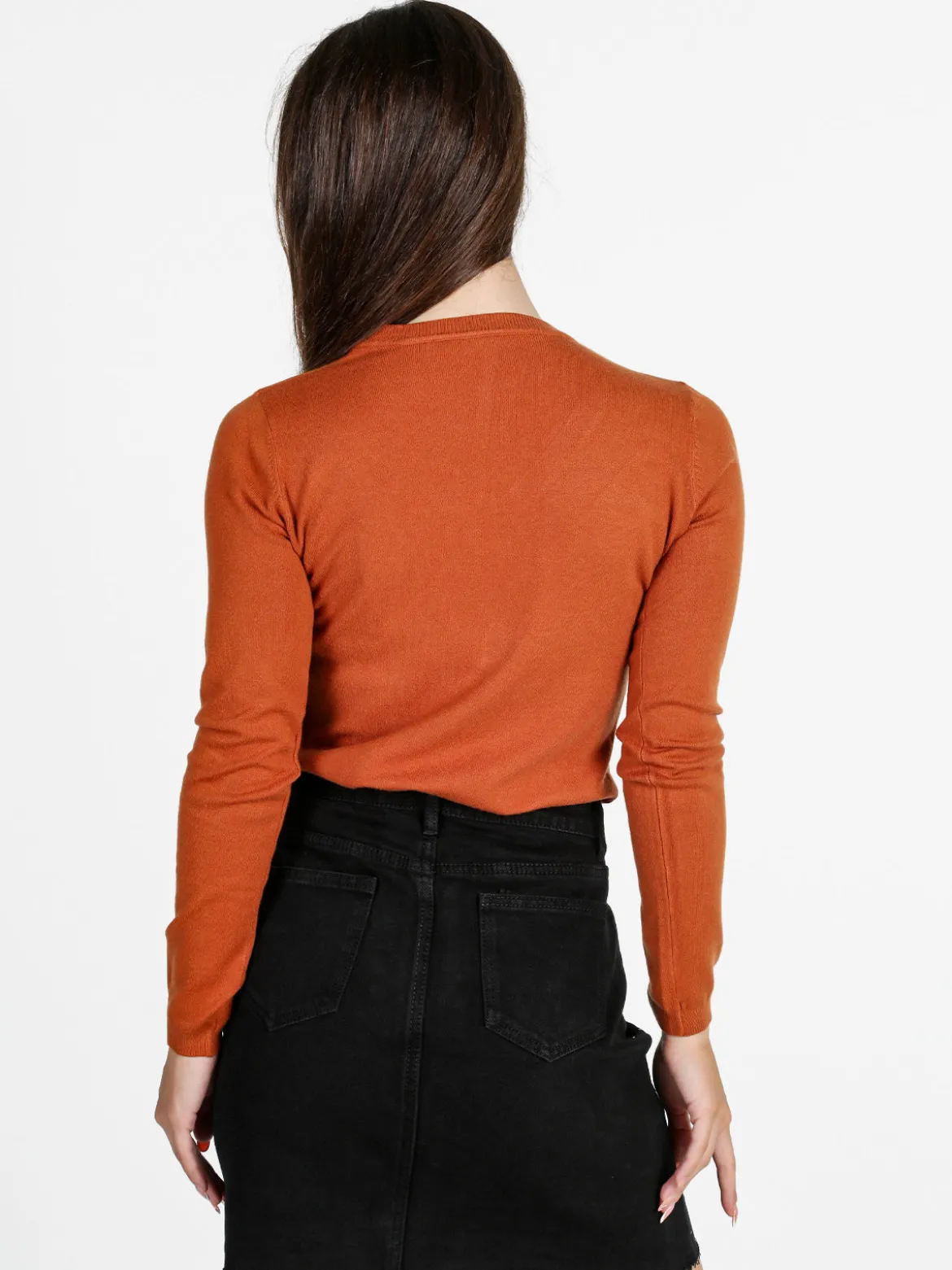 Solada Pullover donna con scollo a V - arancione