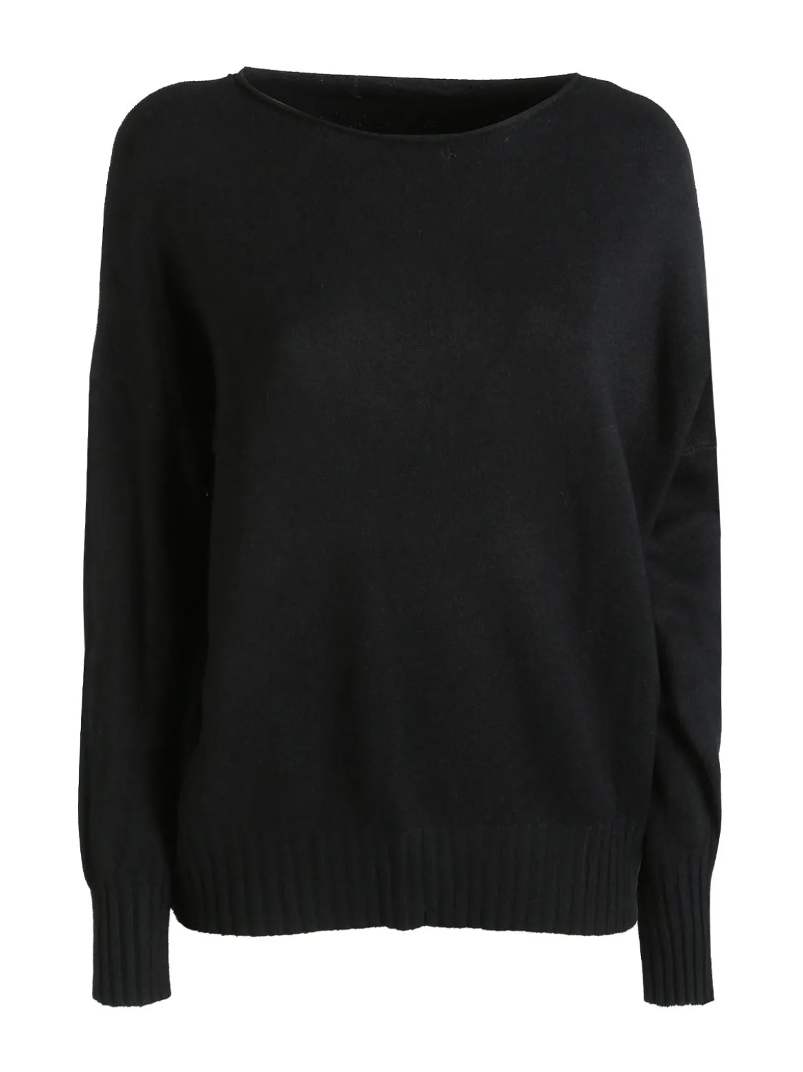 Solada Pullover donna oversize in maglia - nero