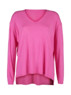 Solada Pullover donna oversize in maglia scollo V