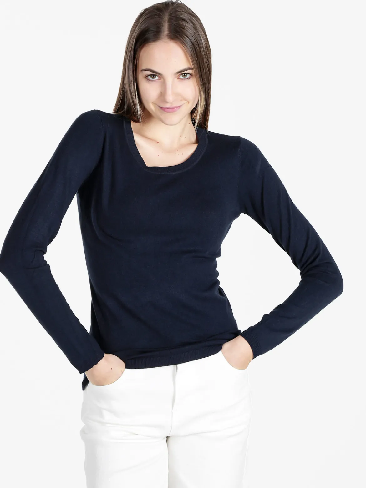 Solada Pullover girocollo da donna in maglia