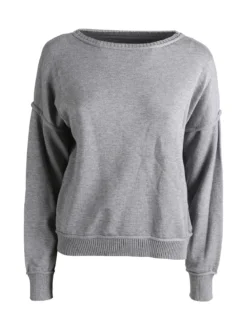Solada Pullover oversize da donna in maglia - grigio