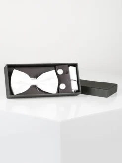 Solada Set 3 pezzi uomo con papillon gemelli e fazzoletto