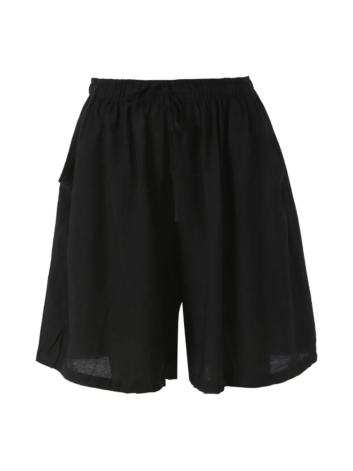Solada Shorts donna a gamba larga con coulisse - nero