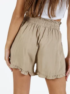 Solada Shorts donna a vita alta in cotone