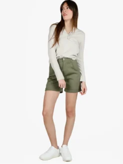 Solada Shorts donna a vita alta in cotone