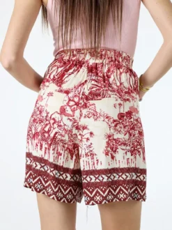 Solada Shorts donna con stampe - rosso