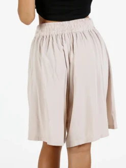 Solada Shorts donna in cotone a gamba larga