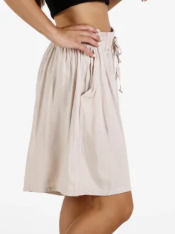 Solada Shorts donna in cotone a gamba larga