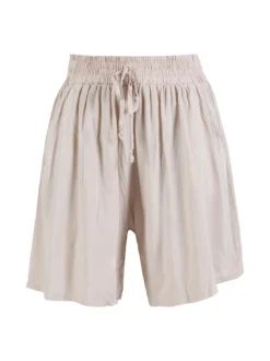 Solada Shorts donna in cotone a gamba larga