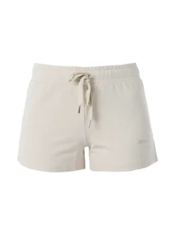Solada Shorts donna in cotone con coulisse - beige