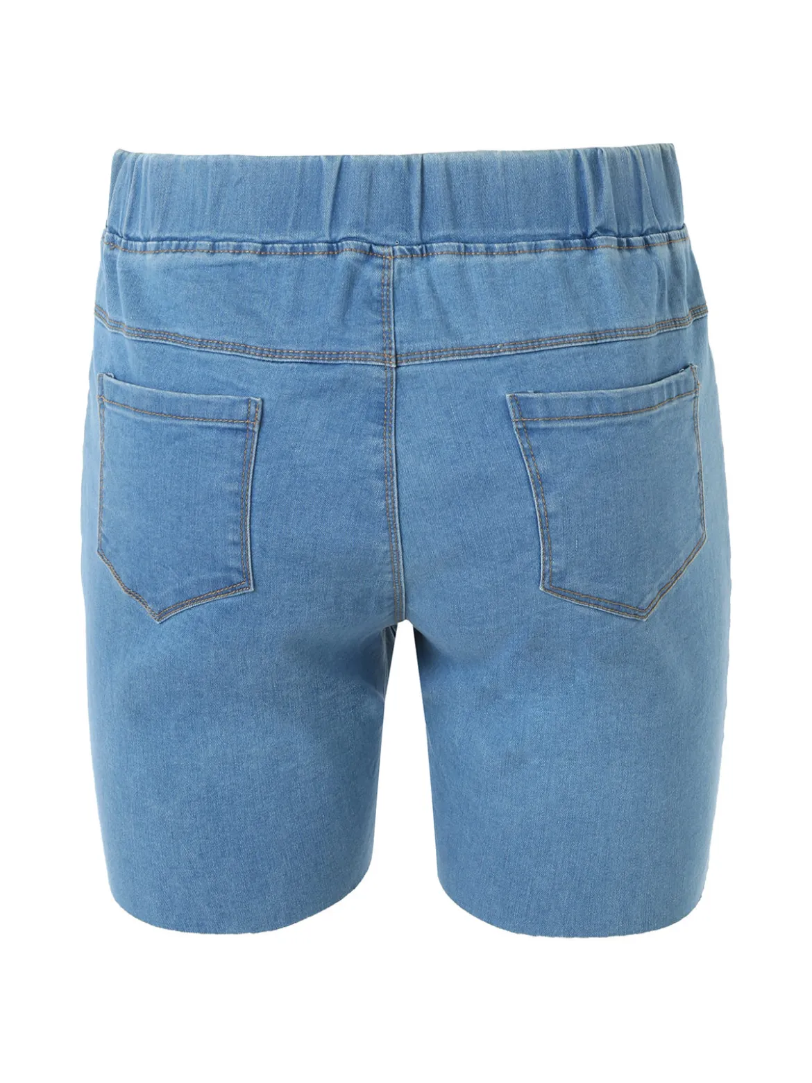 Solada Shorts donna in jeans con elastico in vita - blu chiaro