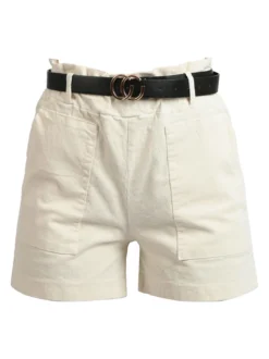 Solada Shorts donna in velluto a vita alta