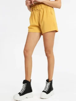 Solada Shorts donna vita alta con cintura