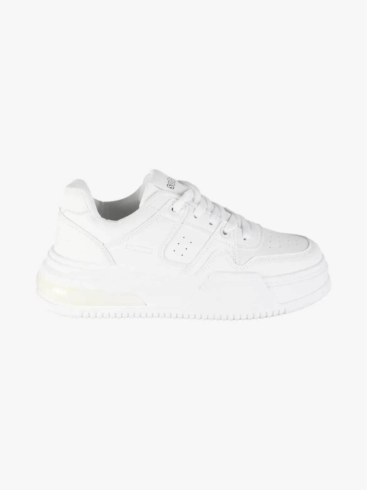 Solada Sneakers donna stringate con suola alta