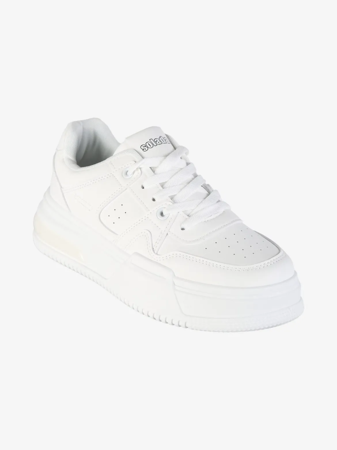 Solada Sneakers donna stringate con suola alta