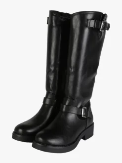 Solada Stivali donna con zip e fibbie