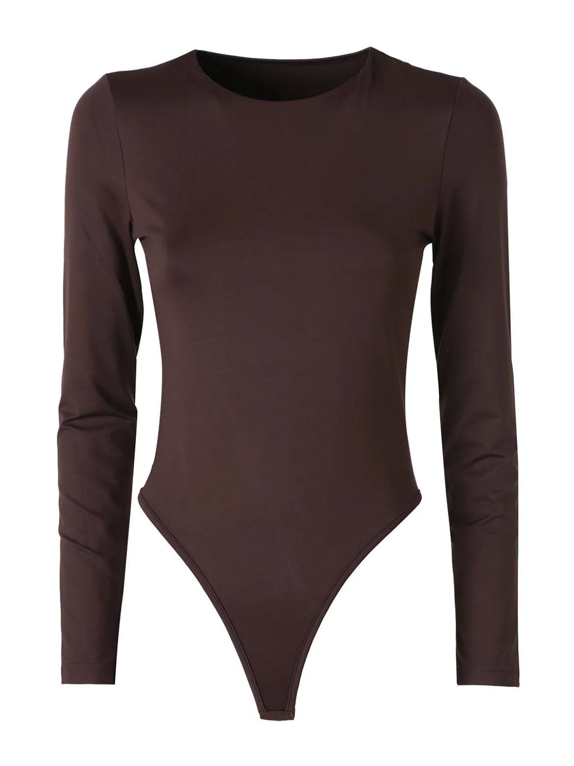 Solada Top body da donna a maniche lunghe - moro