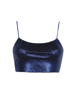 Solada Top corto donna con lurex