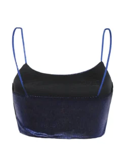 Solada Top corto donna con lurex