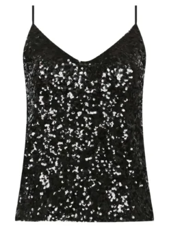Solada Top donna con paillettes