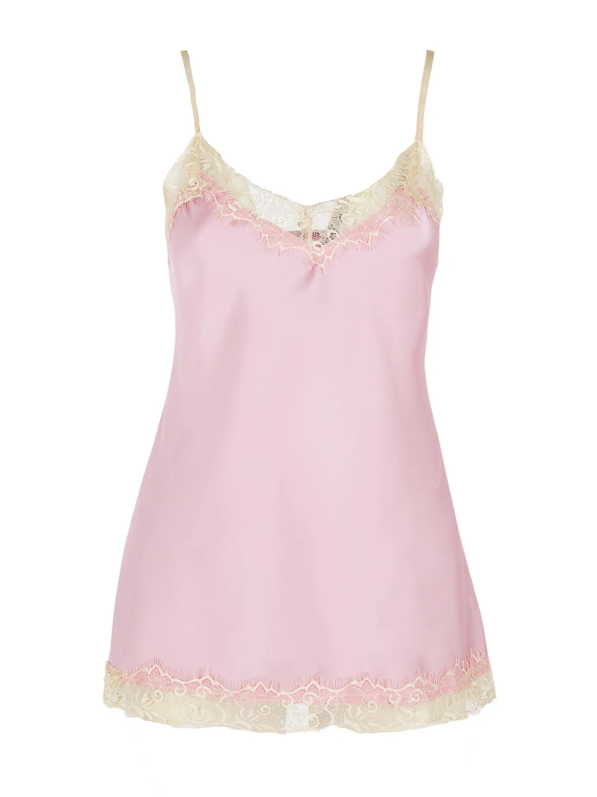 Solada Top donna effetto raso con pizzo