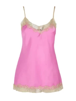 Solada Top donna effetto raso con pizzo