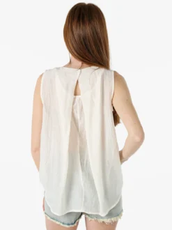 Solada Top donna smanicato - bianco