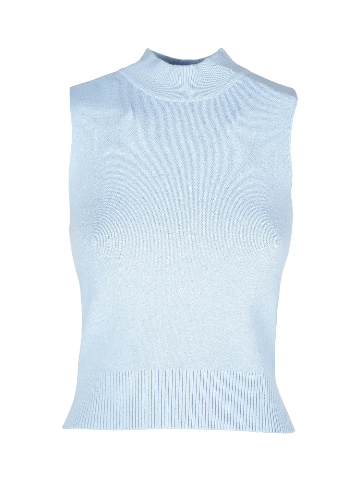 Solada Top donna smanicato in maglia