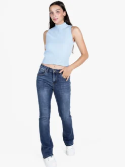 Solada Top donna smanicato in maglia