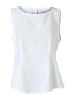 Solada Top smanicato da donna in viscosa - bianco