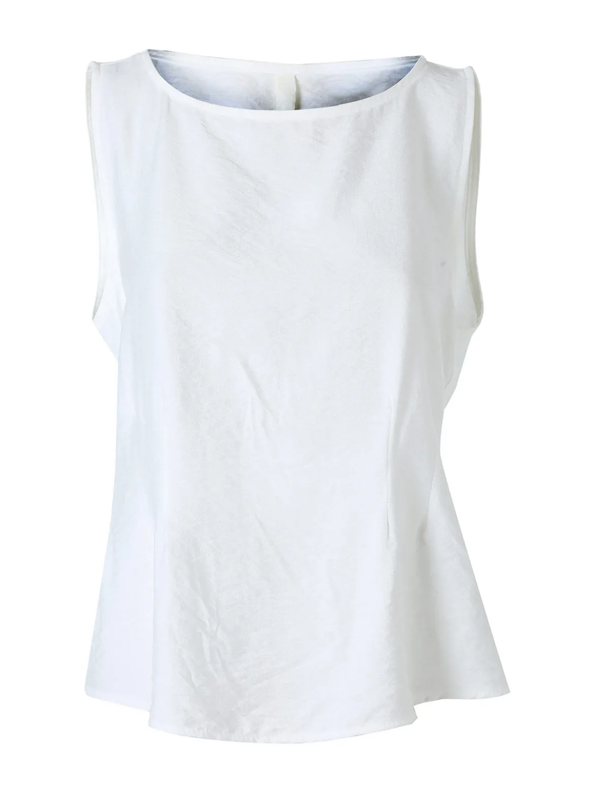 Solada Top smanicato da donna in viscosa - bianco