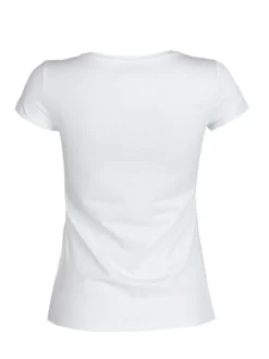 Solada T-shirt con stampa e perline