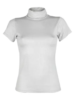 Solada T-shirt dolcevita da donna in tinta unita
