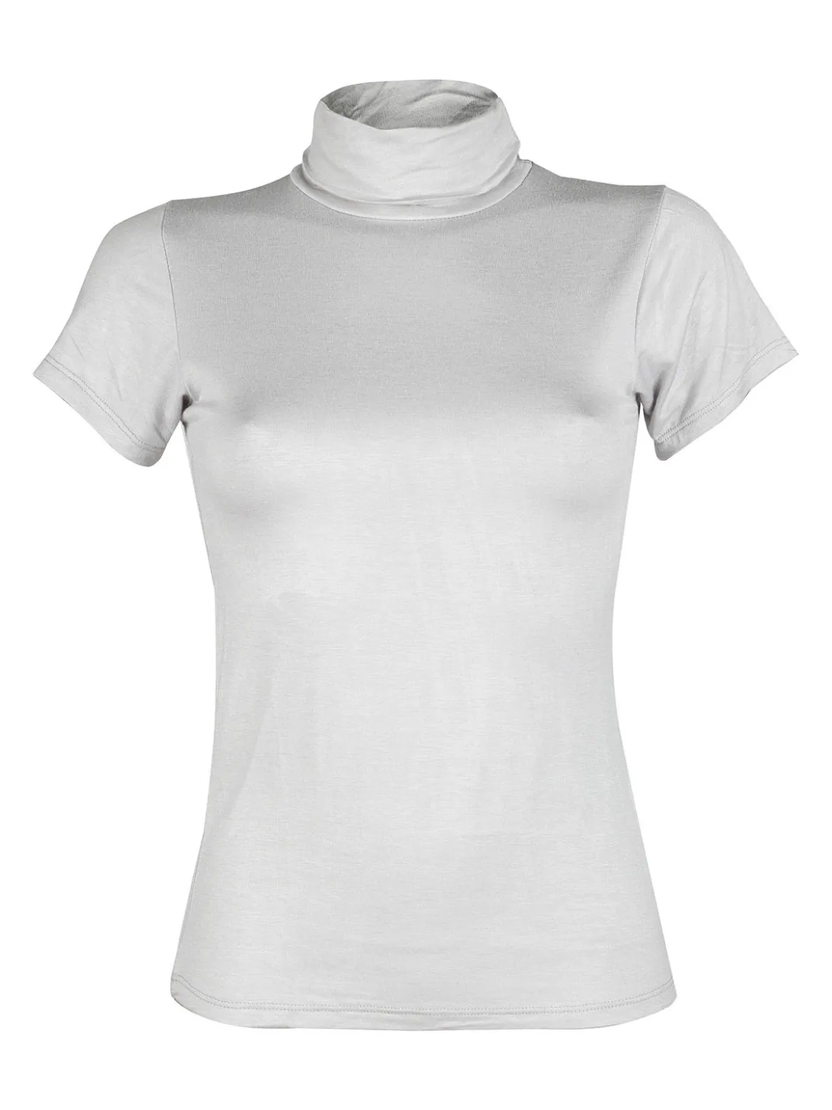 Solada T-shirt dolcevita da donna in tinta unita