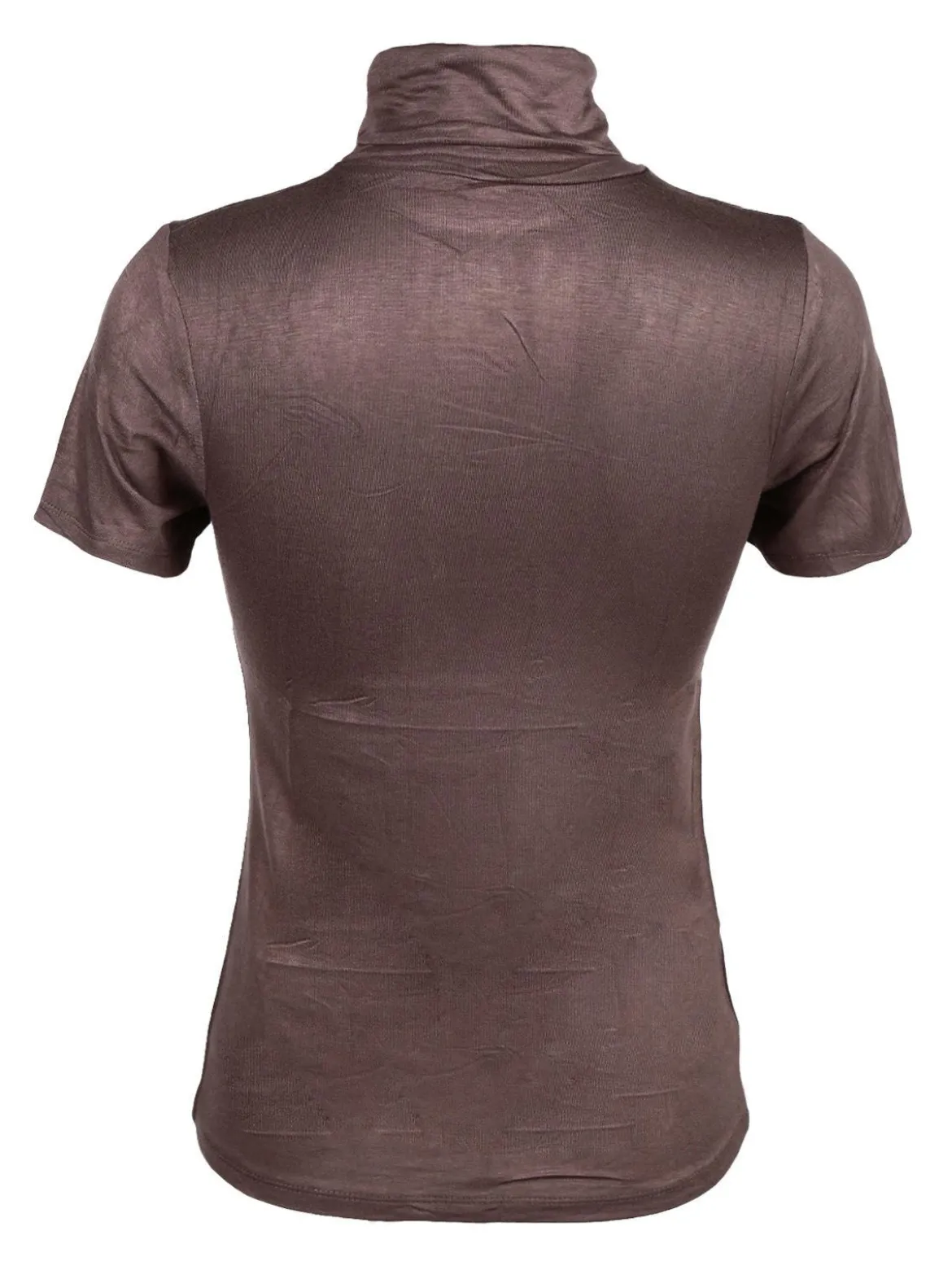 Solada T-shirt dolcevita da donna in tinta unita