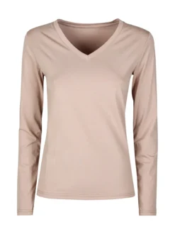 Solada T-shirt donna a maniche lunghe con scollo V