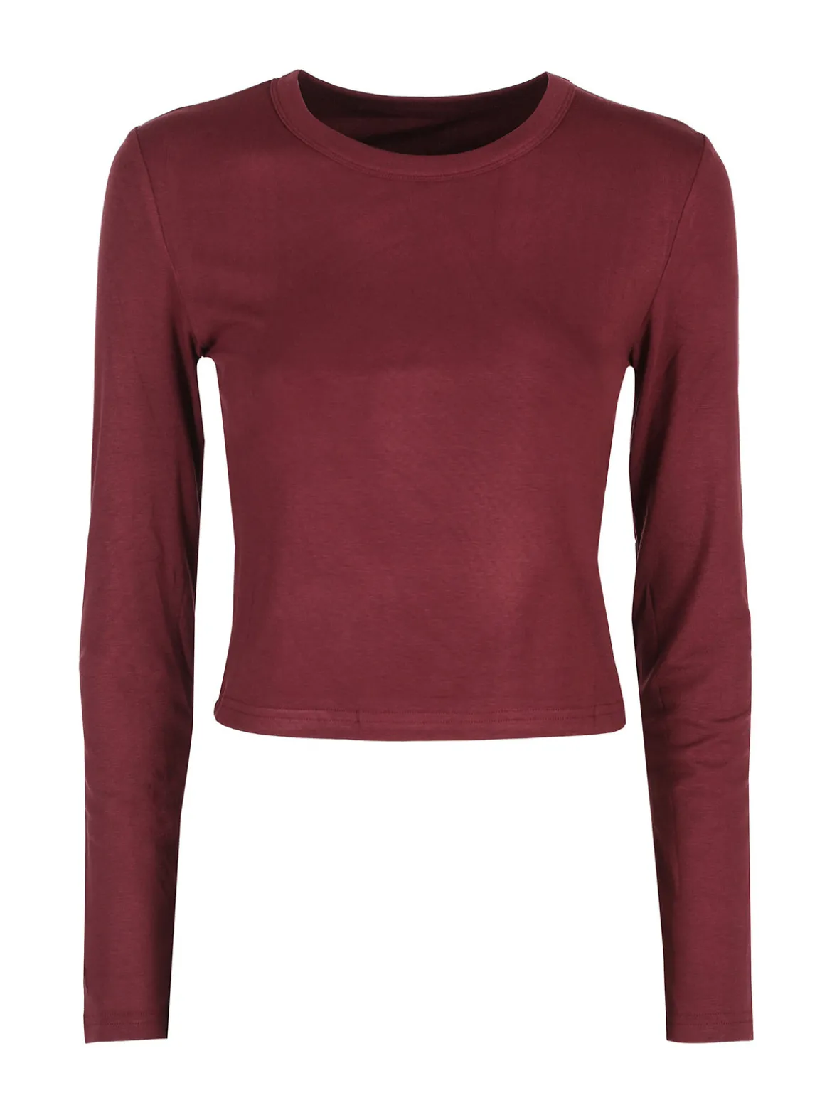 Solada T-shirt donna a maniche lunghe in viscosa - bordeaux