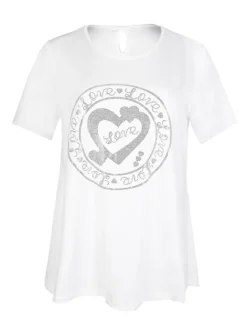 Solada T-shirt donna con glitter taglie comode