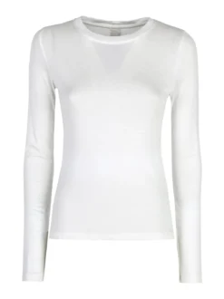 Solada T-shirt donna girocollo a maniche lunghe - bianco