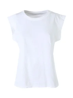 Solada T-shirt donna in cotone senza maniche - bianco