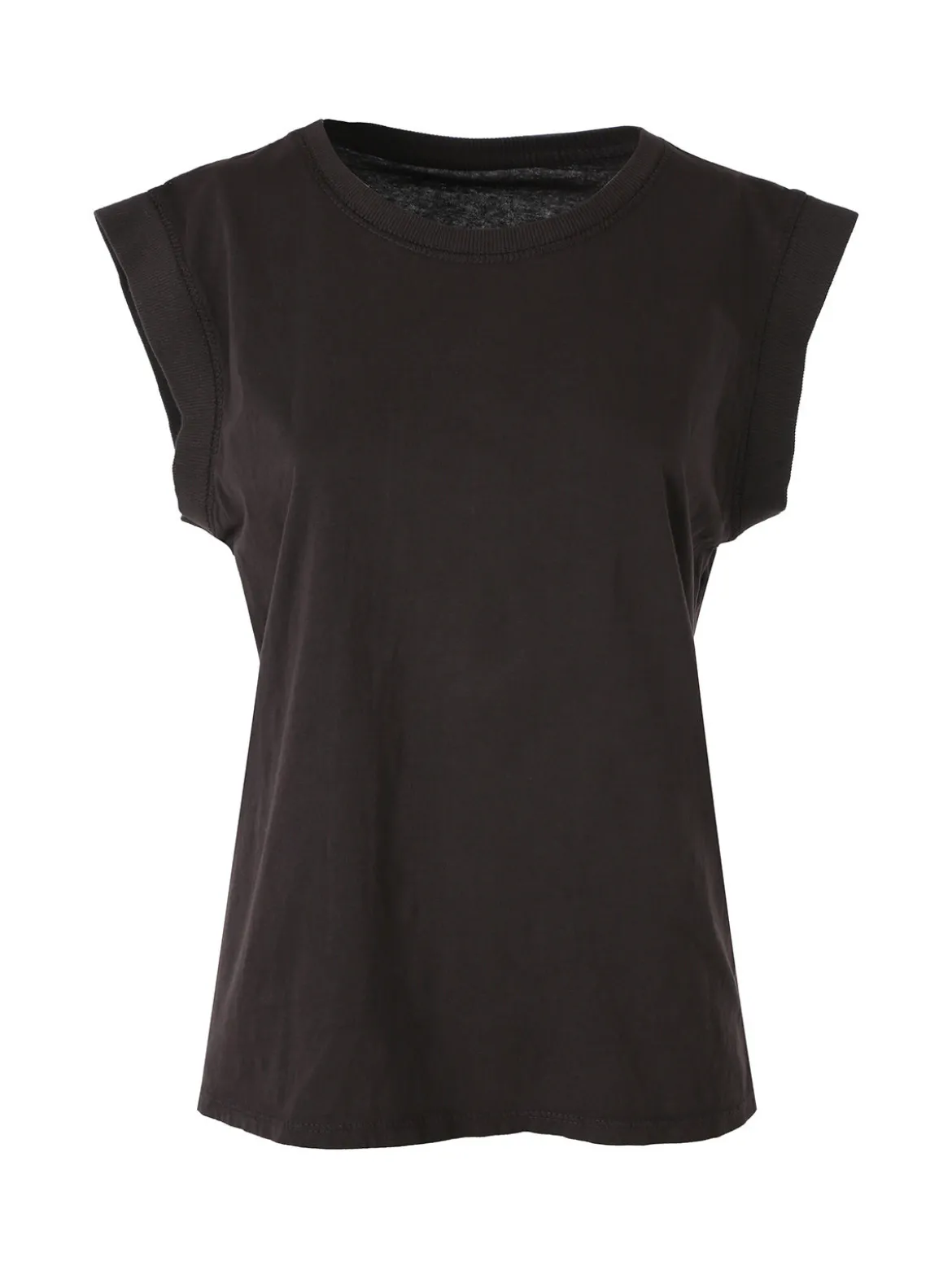 Solada T-shirt donna in cotone senza maniche - moro