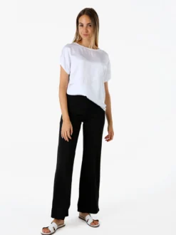 Solada T-shirt donna in viscosa e seta - bianco